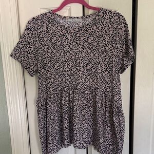 Leopard Print Women's Top